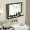 Rectangular Bathroom Mirror with Shelf for Storage and Organization